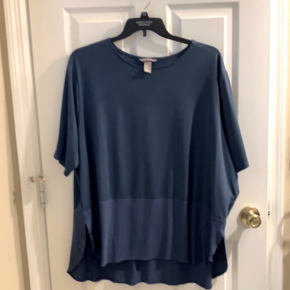 H&M Mixed Media Blouse